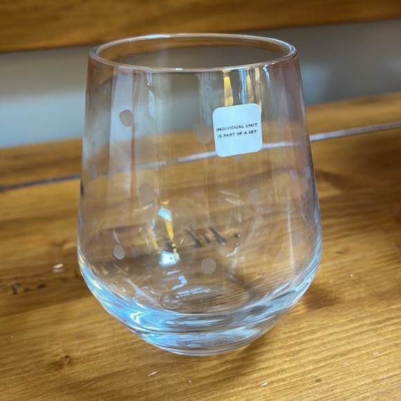 NEW Kate Spade Lenox Stemless Wine Glasses - Picture 5 of 7